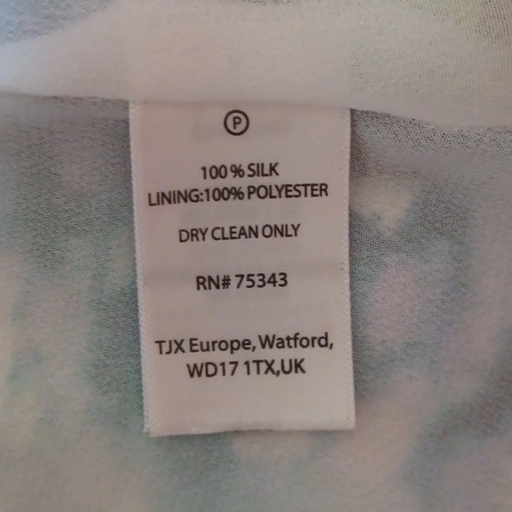 Cynthia Rowley Watercolor Floral Silk Dress ** SZ 10 - Picture 5 of 5